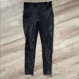Spanx Faux Leather Leggings Size 1X Plus Size